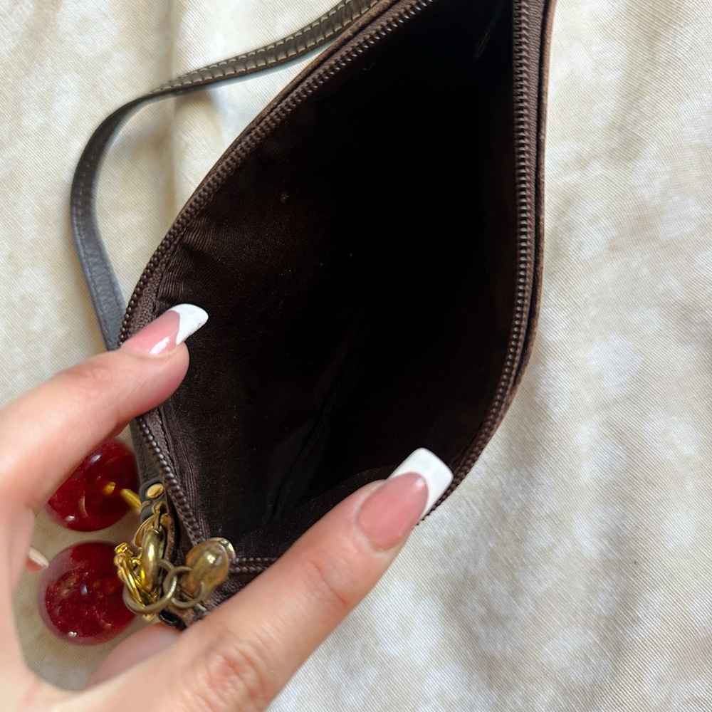 Patchwork Leather Wristlet - image 3